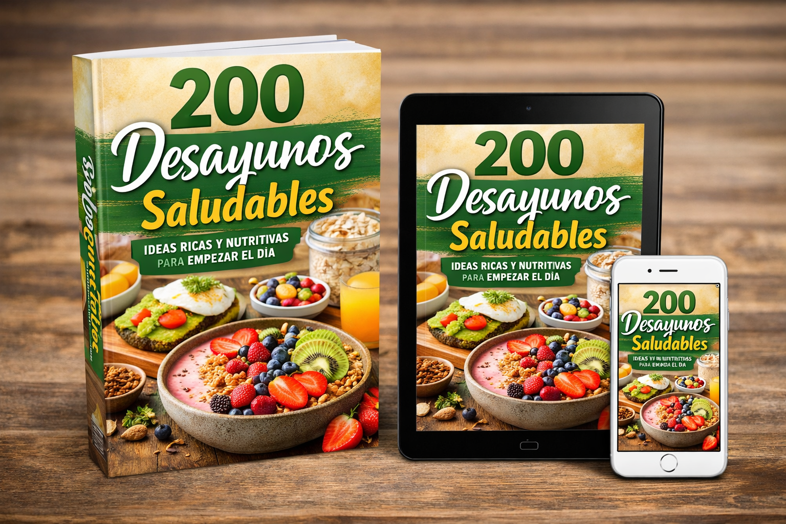 Mockup de más de 200 desayunos